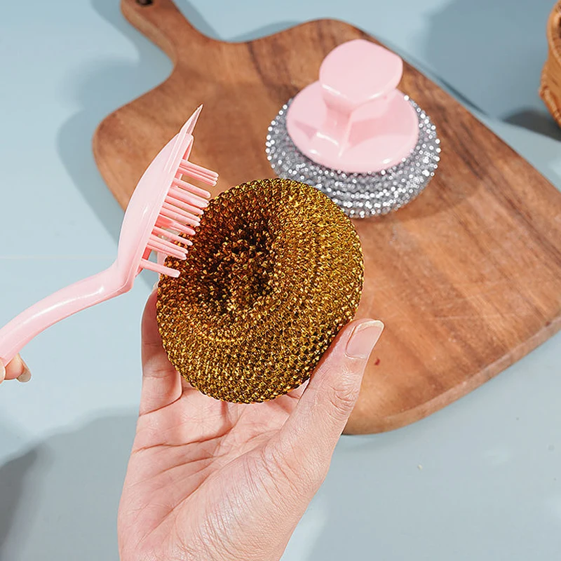 

Factory Sales 10PCS Upgrade Nano Mesh Cleaning Brushes Kitchen Dishwashing Steel Wool Household Cleaning Scourer