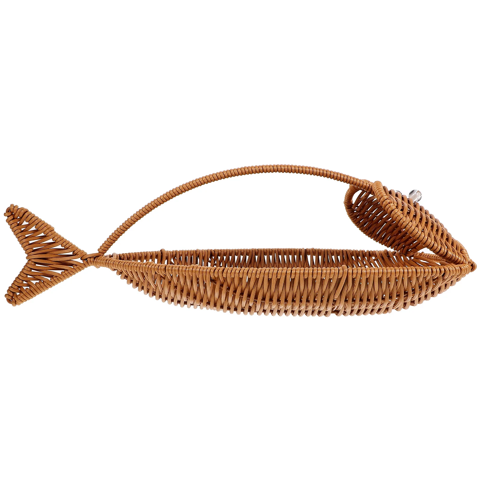 

Storage Basket Imitation Rattan Fruit Practical Food Holder For Kitchen Countertop Household Woven