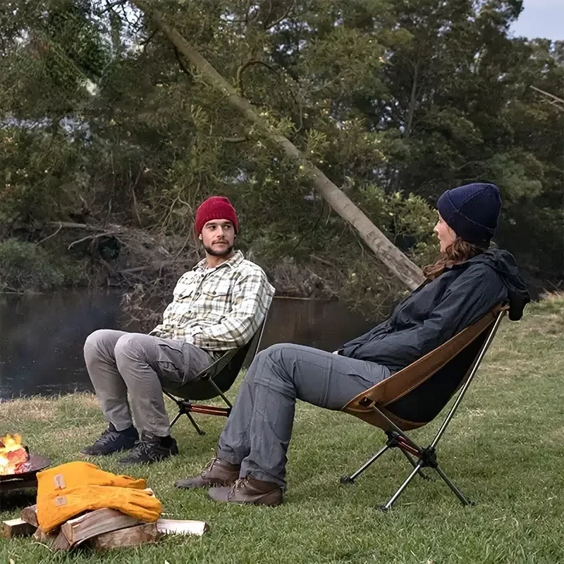 

Portable Moon Chair Lightweight Fishing Camping BBQ Chairs