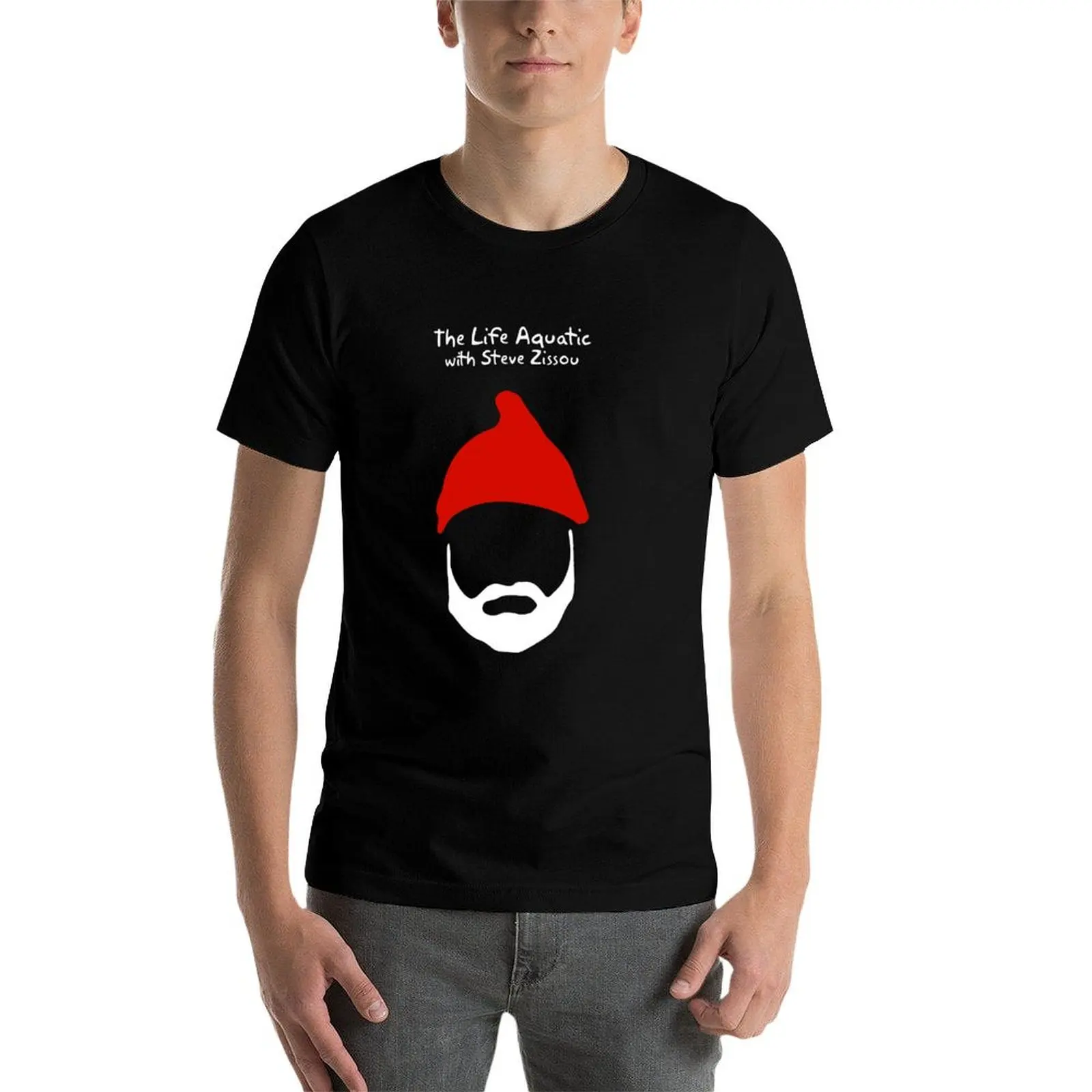 Фото Футболка The Life Aquatic with Steve Zissou, большая и высокая футболка с короткими рукавами №4