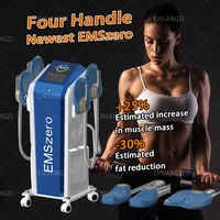 2022 the latest 13 telas 5000w fat reduction and slimming 4 handles emsslimzero working at the same time