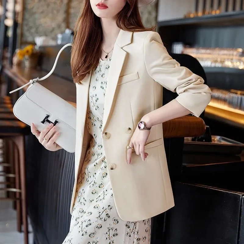 

Senior Sense Fried Street Suit Coat Female Spring And Autumn 2023 New Big Size Fat MM Loose Casual Temperament Small Suit Tide
