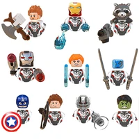 superhero mini action figures bricks blocks toys avengers 4 diy hulk figure building blocks accessories children birthday gifts