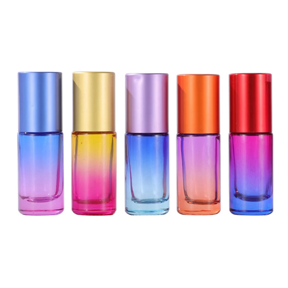 

5pcs Empty Roller Bottles for Oil Refillable Perfume Essential Oil Bottles 5ml