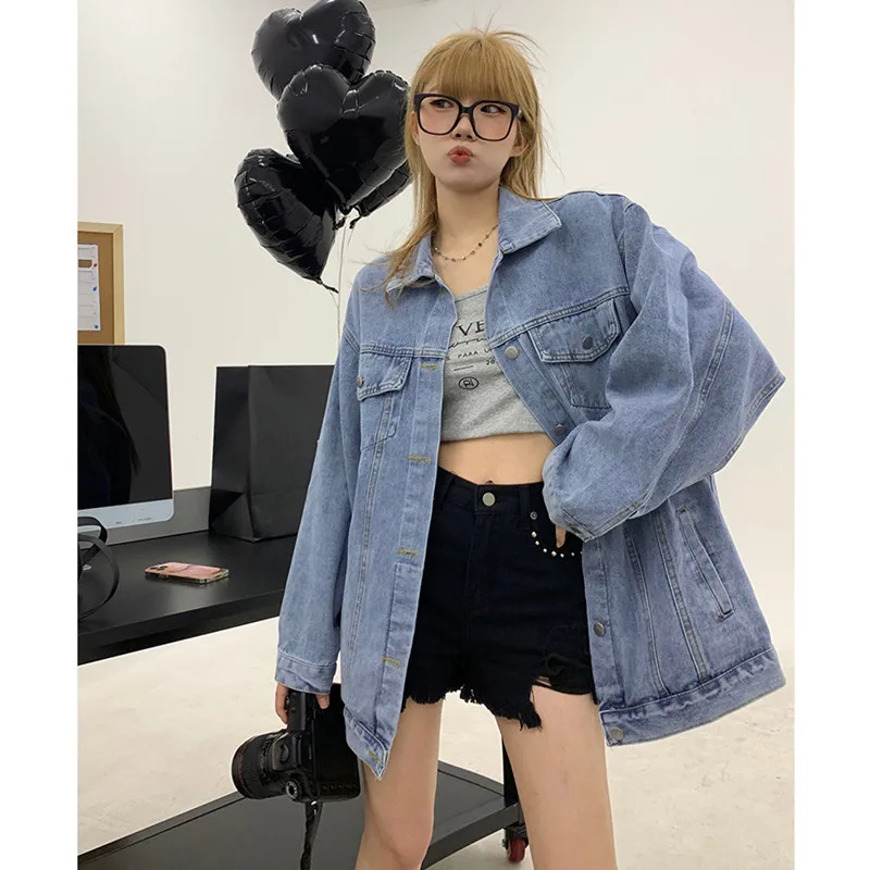 

2023 Jacket Spring New Korean Fashion Women'S Loose And Versatile Retro Denim Package Shipping