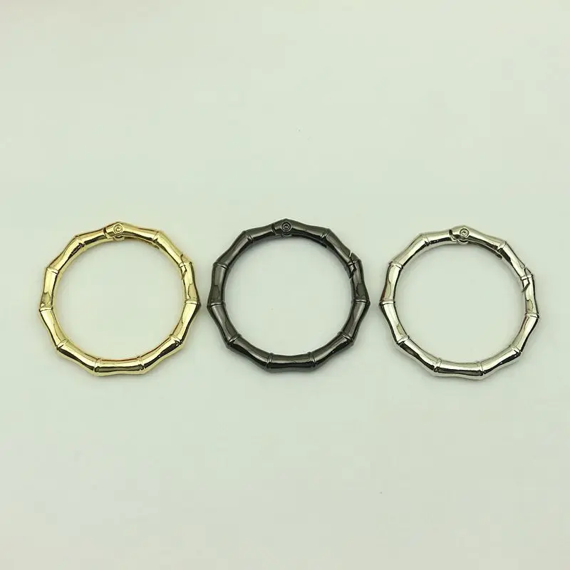 

5 шт. 25 мм открывающаяся пружинная катушка, бамбуковое металлическое уплотнительное кольцо, Открытое кольцо, сумки, фурнитура, пружинная Пря...