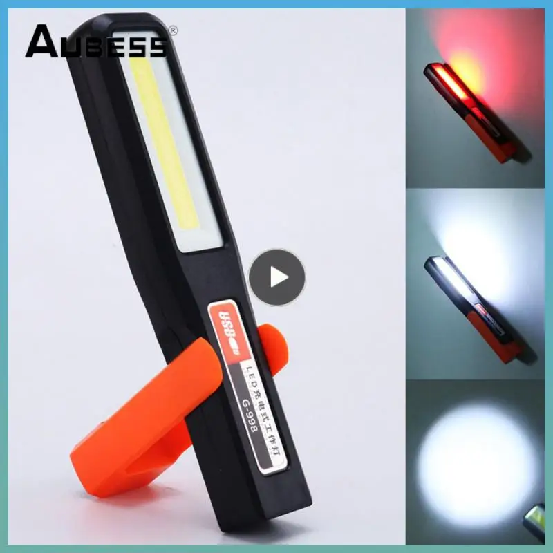 1~10PCS Powerful COB LED Work Light Car Mechanic Lamp USB Rechargeable Flashlight Magnetic Torch Emergency Light Warning Light
