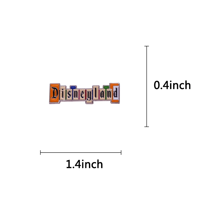 Disneyland-значок для парка развлечений брошь с логотипом Pastel Алфавит Pin - купить по