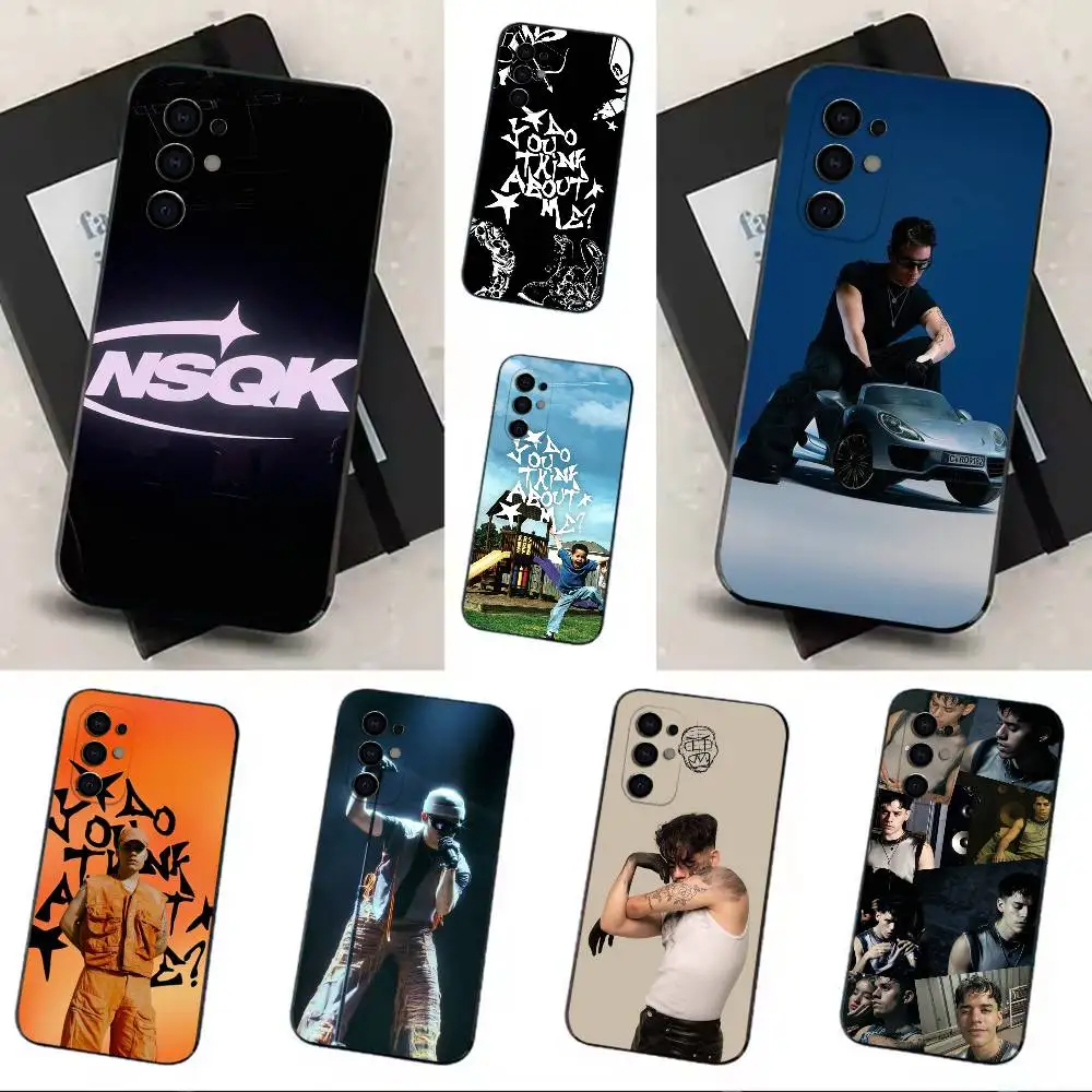 Фото Чехол для телефона Singer N-NSQK Botanica, мягкий черный чехол для Samsung S24, S30, S21, S23, S22, S20, Ultra, S25, Plus №1