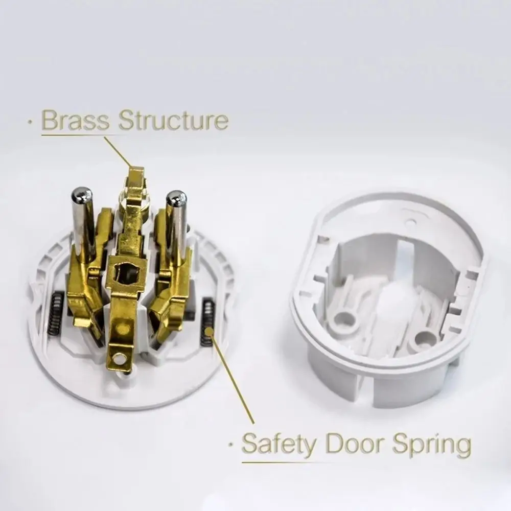 Адаптер для розетки европейского стандарта переходник с вилкой на вилку вилка