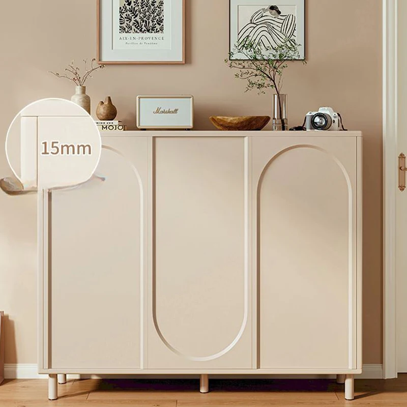 Деревянный шкаф для обуви шкафы хранения прихожей обувной современный