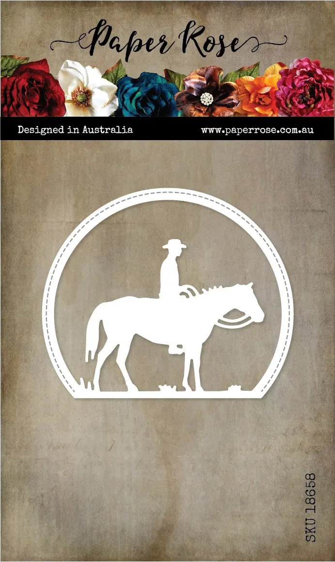 

Металлические штампы для резки Man on Horse Circle, новинка 2022 года, для скрапбукинга, изготовления бумаги, тиснения, рамки, карточки, без прозрачных ...