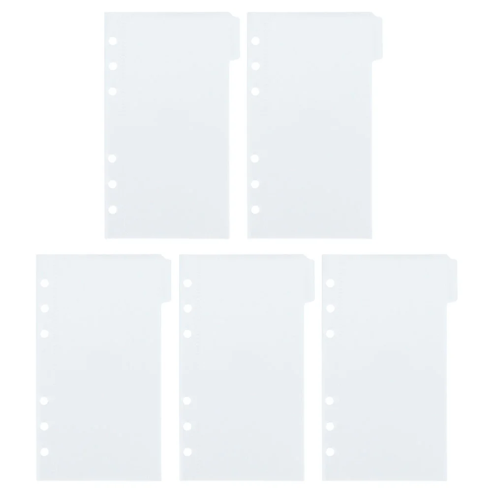 

1 Set Binder Pockets Document Wallet 6 Holes Binder Pockets Plastic Binder Folders Bag Budget