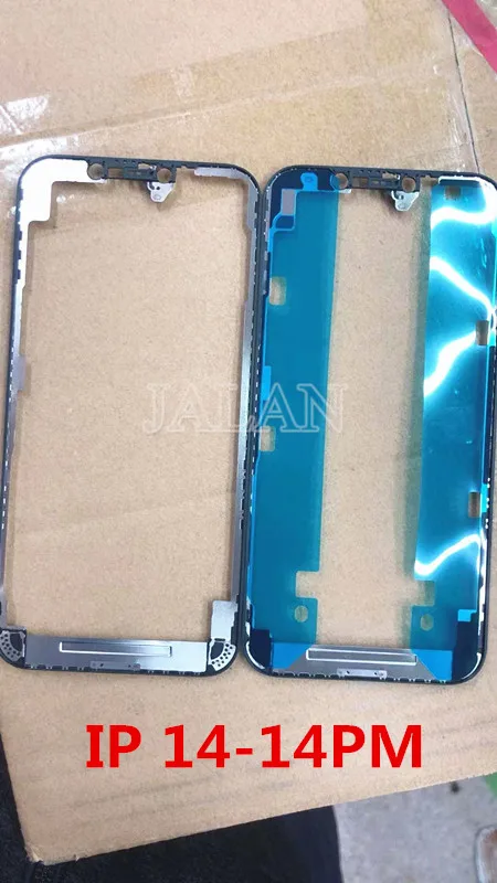 

10pcs/bag Best Quality Front Bezel Frame With Adhesive Tape For iPhone 14 14Plus 14Pro Max LCD Middle Frame Repair