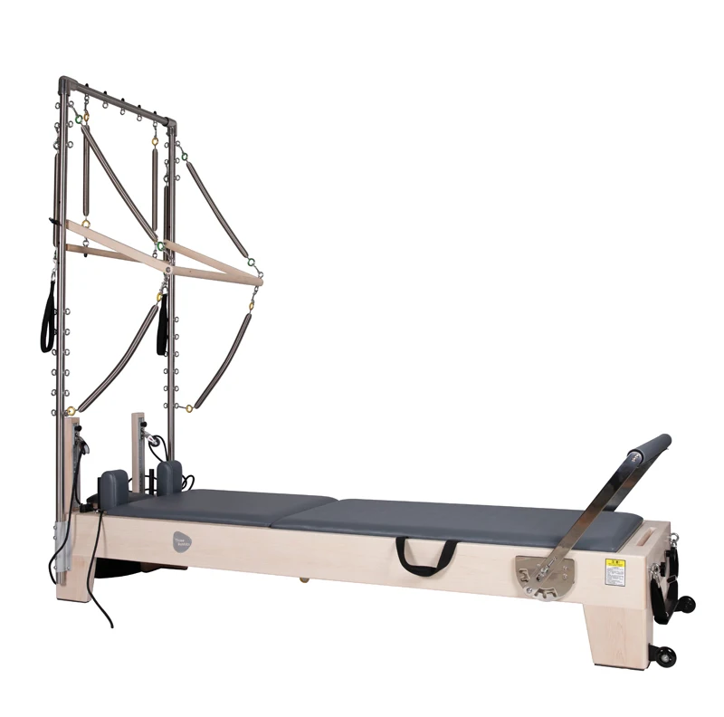 

Gym Commercial Equipment Maple Wood Half Trapeze Pilates Reformer Bed with Tower