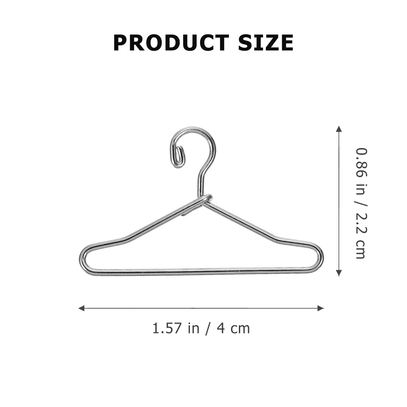 50 PCS Kids Toys Hanger Clothes Dress Holding Rack Set Support Black Coat Holder for Baby