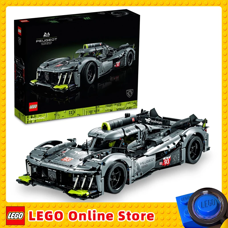 

LEGO Technic Peugeot 9X8 24H Le Mans Hybrid Hypercar 42156 Collectible Race Car Building Kit 1:10 Scale Racing Car Model Gift