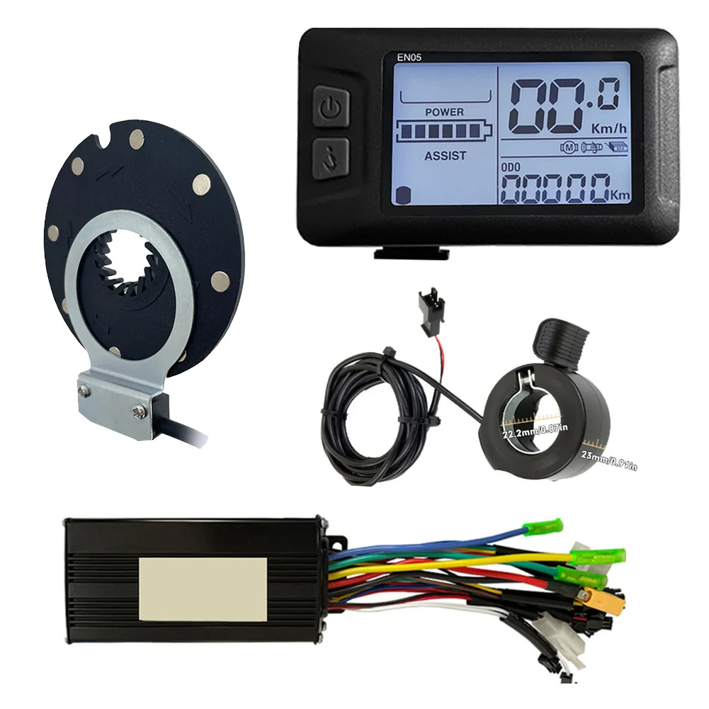 

36/48V 26A Sine Wave Controller EN05 Display Throttle 8 PAS Kit For E-bike MTB Bicycle Scooter Modification Set Cycling Parts