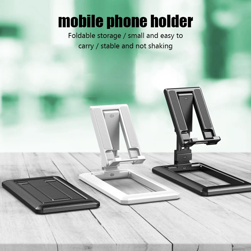 

Foldable Tablet Mobile Phone Desktop Phone Stand for iPad iPhone Samsung Desk Holder Adjustable Desk Bracket Smartphone Stand