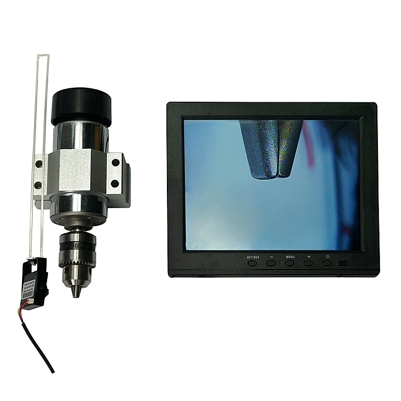 Universal CCD Camera System 1080P with 7 Inch Monitor BNC Connector for CNC Engraving Machine Wood Lathe