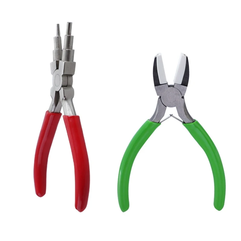 

517F Nylon Flat Nose Pliers Mini Jewelry Pliers Accessories DIY Pliers Six-section Hand-wound Modeling Pliers Jewelry Making