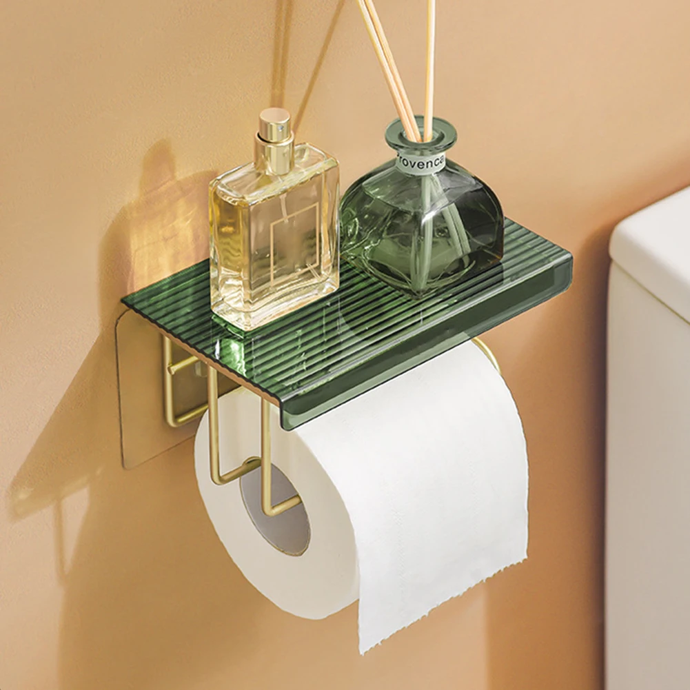

Organizador Iron Roll Towel Rack Multifunctional Bathroom No-punch Shelf Open Design Toilet Paper Holders Toiletries Shelf Wall