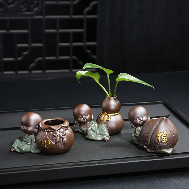 Креативная ваза для цветов в стиле монах водной культуры декоративные
