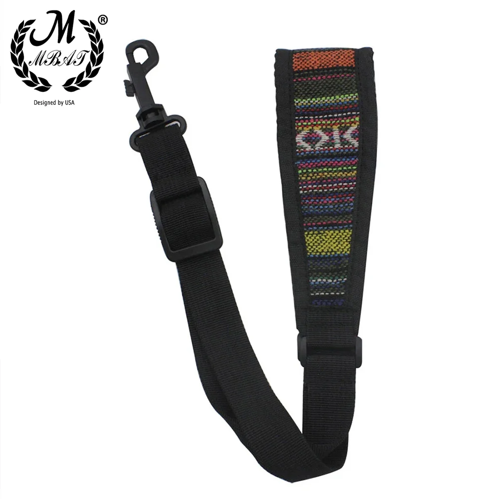 Высокоэластичный шейный ремешок для саксофона M MBAT Algodon с крючком регулируемый