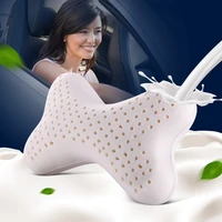 orthopedic car piilow nature auto latex headrest neck shoulder support pillow protect cervical vertebra release