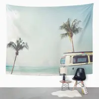 Camper Tapestry Vintage Beach Tapestry For Bedroom Room Decor Wall Hanging Wall Art Tapestry Picnic Mat Beach Towel Bed Cover