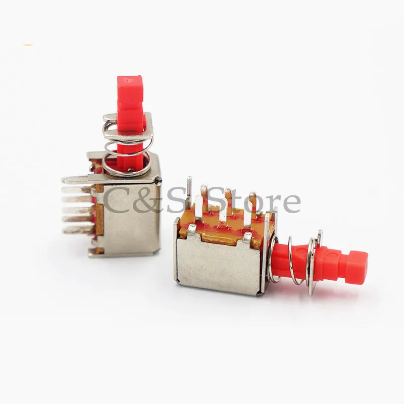 5 шт. PS-22F02 6 шестиконтактный самоблокирующийся переключатель A03 прямой переключатель с прямым ключом для переключения клавиш фортепиано
