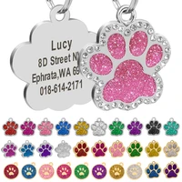 free engraved pet dog cat id tags personalized address name phone number anti lost pendant pet collar accessories customization