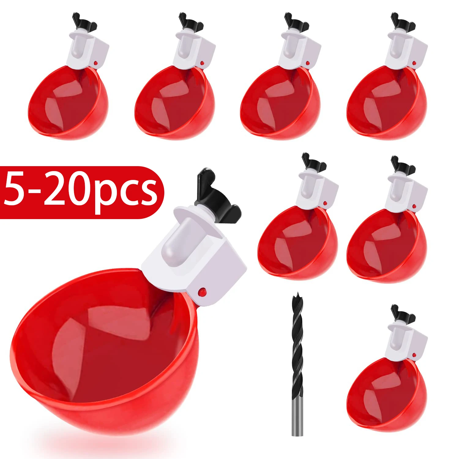 5-20 шт. поилки для курицы утки цыплят