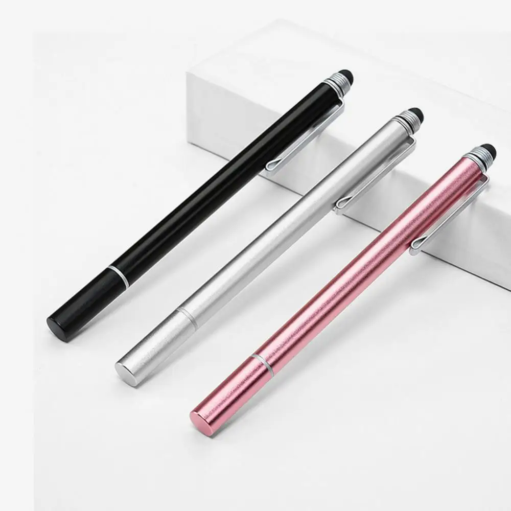 

2 In 1 Pencil Touch Screen Android Phone 6mm Silicone Tip Simple Dual Use For Iphone Samsung Drawing Screen Pencil Universal