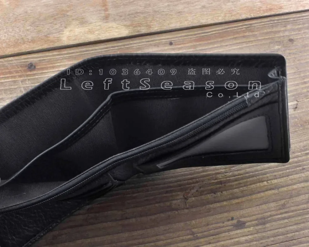 Высококачественный мужской кошелек из натуральной кожи с отделением для карт и