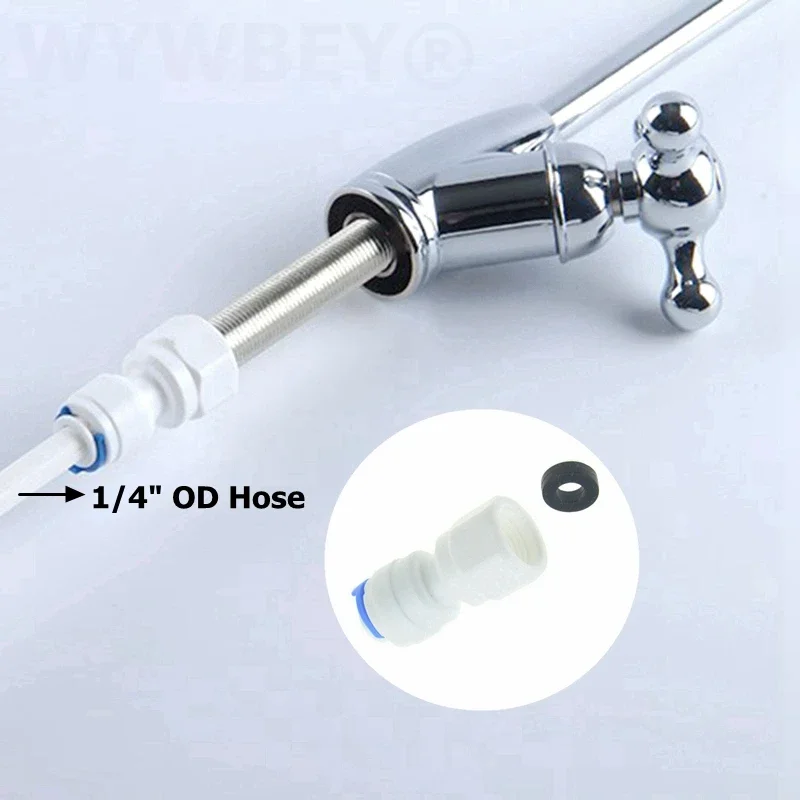 

WYWBEY Пластиковая втулка для обратного осмоса 1/4 3/8 OD 1/8 1/4 1/2 3/8