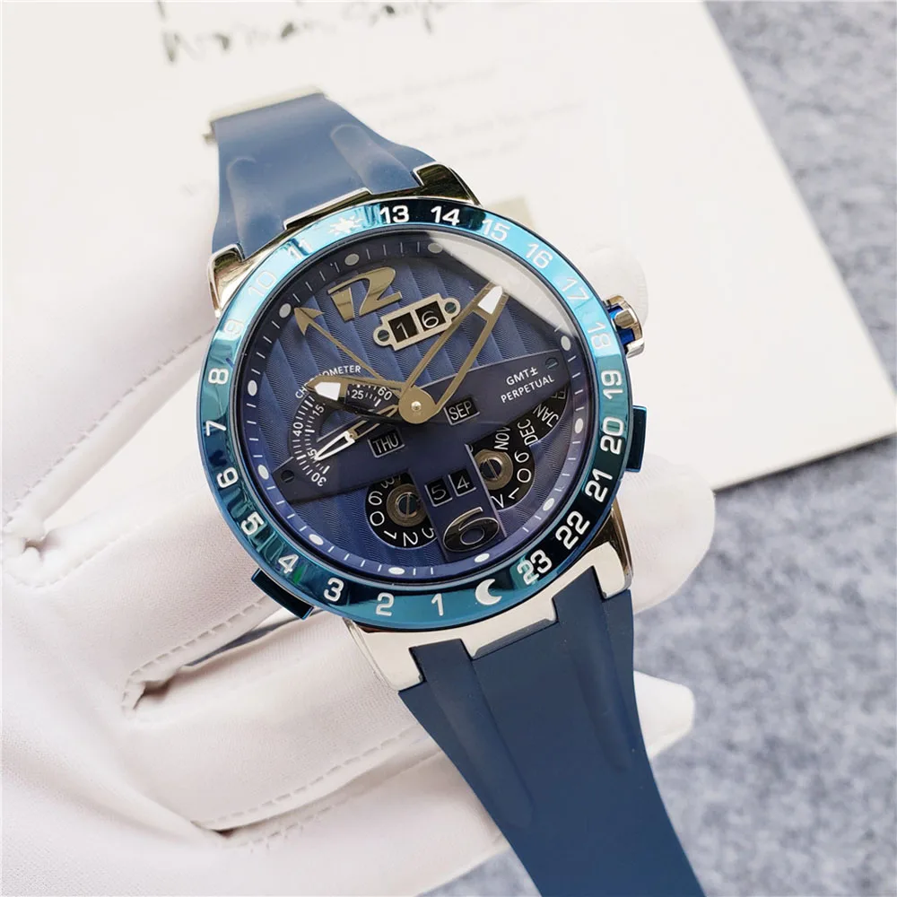 

2023 Men's AAA Brand New Mechanical Automatic Casual Watch Comfortable Silicone Strap 43MM
