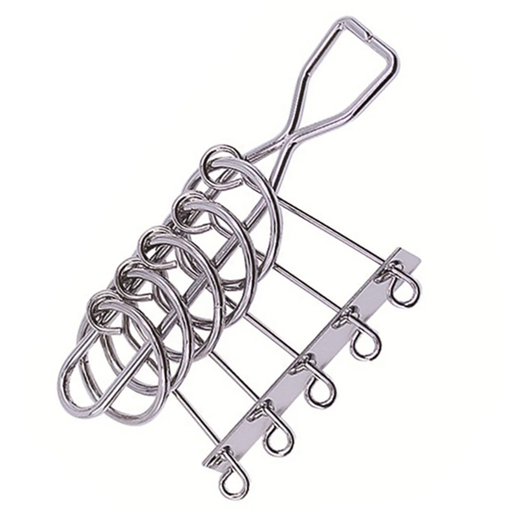 

1pc Chinese Ring Puzzle Metal Durable Casual Five Ring Buckle for Students Adults Kids