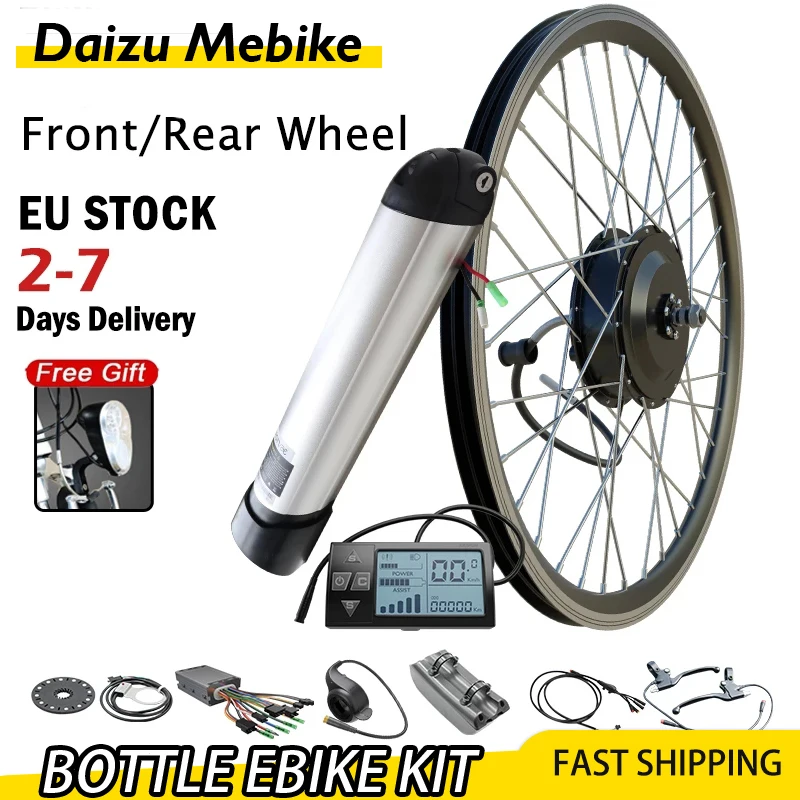 

26" Mountain Bike 250W/500W Front Rear Hub Motor Wheel 36V 10Ah 12Ah Battery Cycling Ebike Conversion Kit 26 inch Rim Bicycle