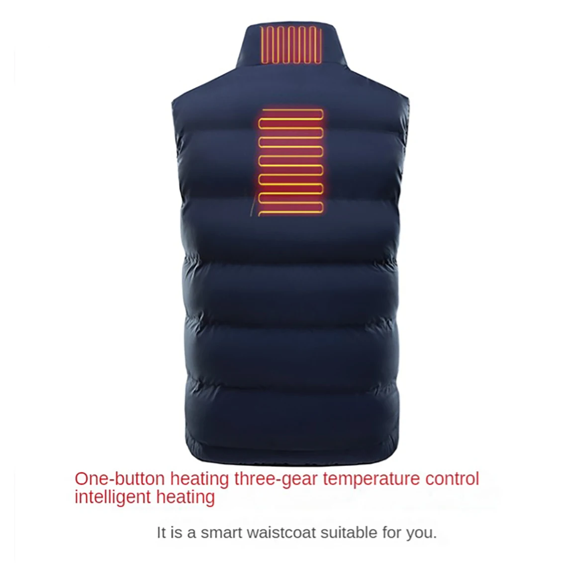 Men's Winter Vest With Infrared Heating And USB Port, 5XL