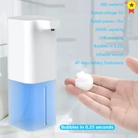 liquid soap dispenser 350ml automatic intelligent sensor induction touchless abs xiomi hand washing dispensers for kitchen