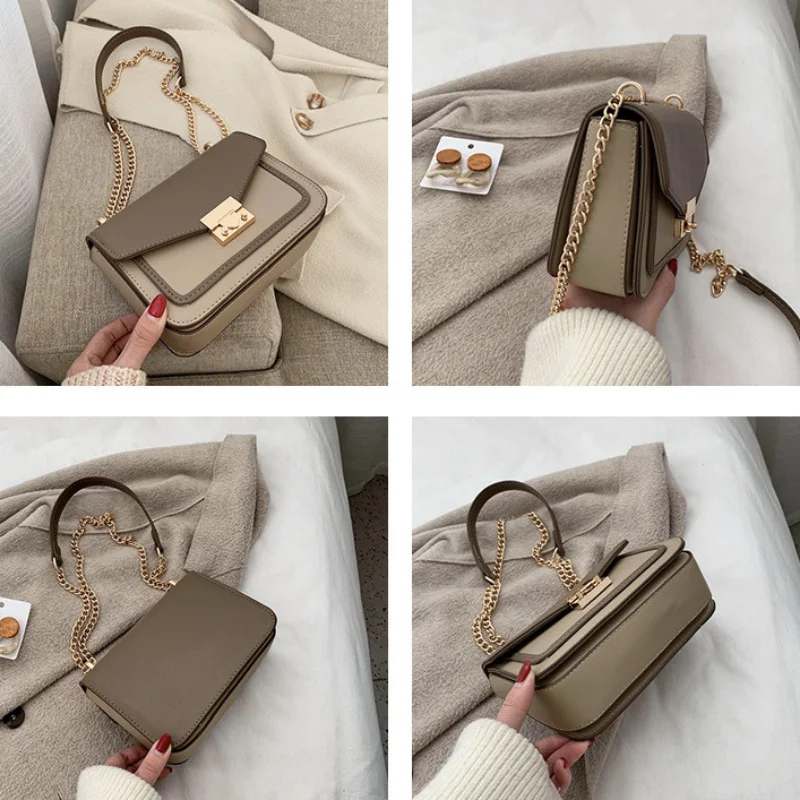 Women's PU Retro Fashion Shoulder Small Square Bag сумка женская через плечо Luxury Crossbody Purses and Handbags Free Shipping