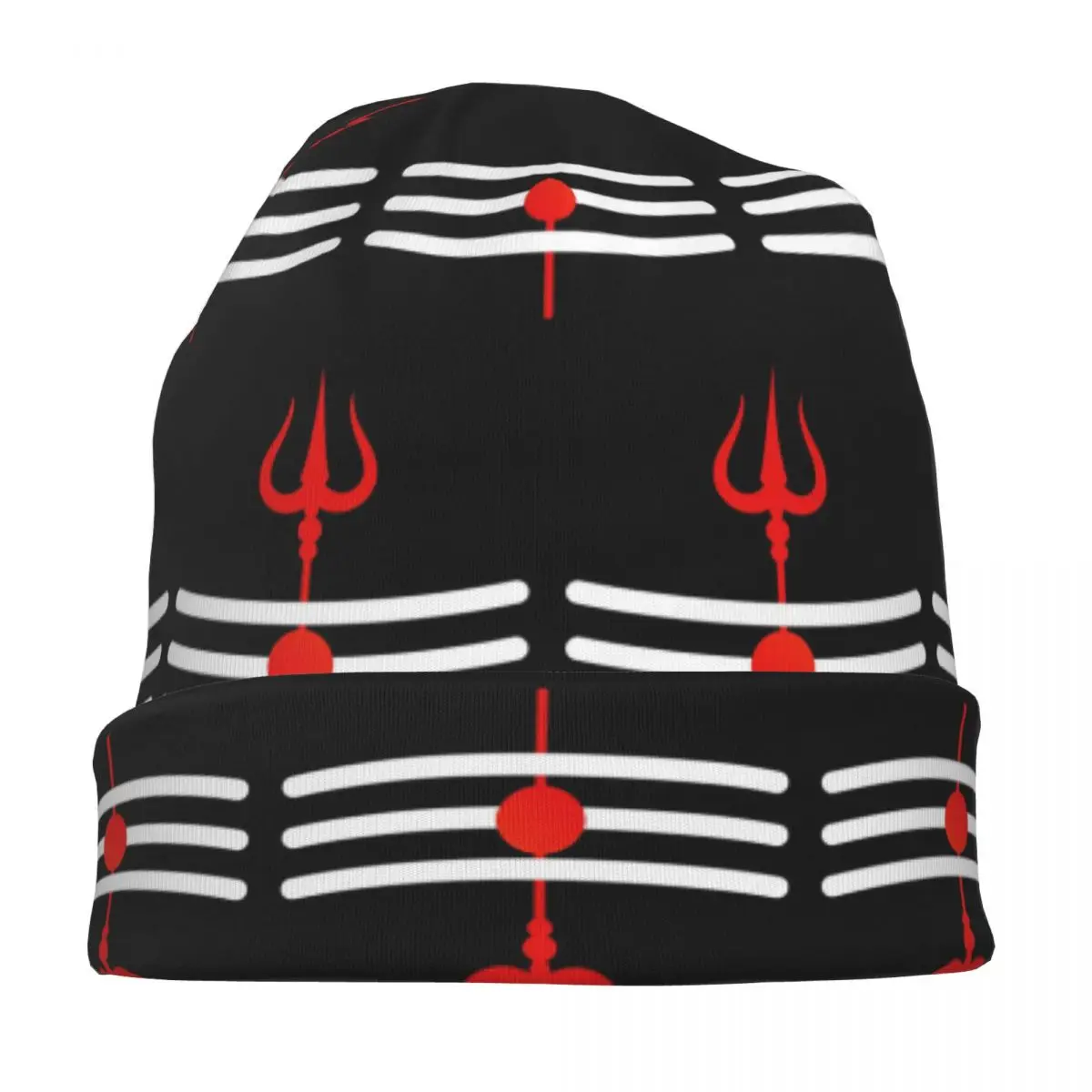 Шива Индуистский Бог Индия Линам Тришул Теплая вязаная шапка Капот Шапка Осень