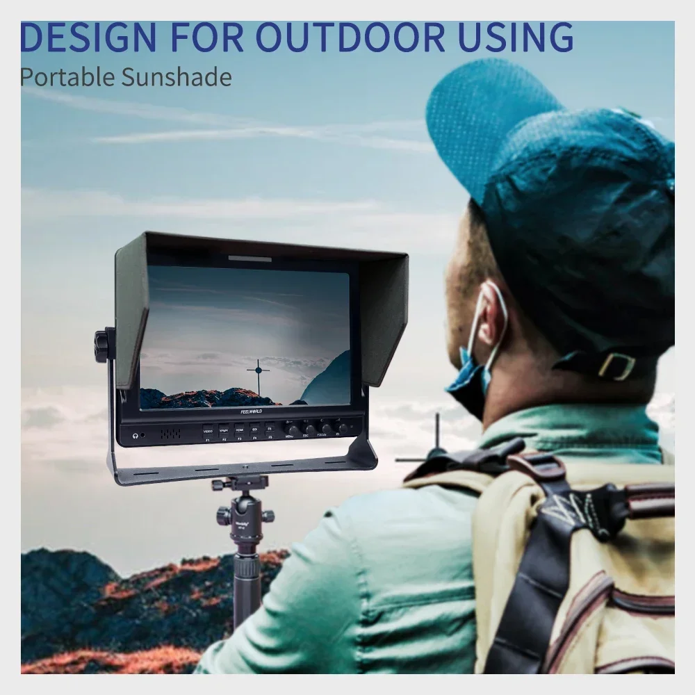 FEELWORLD FW1018SPV1 10 1-дюймовый IPS 1920X1200 3G-SDI HDMI-монитор с камерой и гистограммой помощи