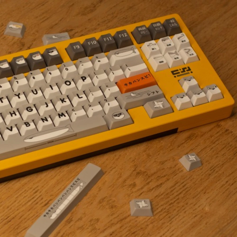 Набор клавиш с темой черепахи сакабан 140key PBT персонализированная Милая аниме