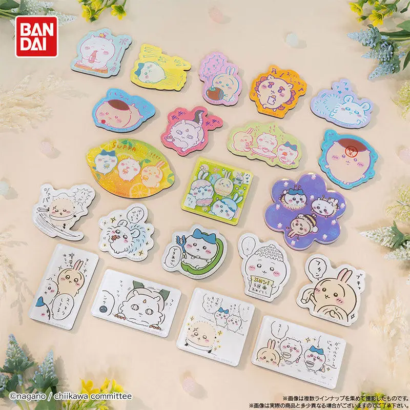 Фото Магнит на холодильник Bandai Chiikawa Vol 04 в форме персонажей, игрушка-конфета, магнитная наклейка Hachiware Usagi, декор для дома и кухни №1
