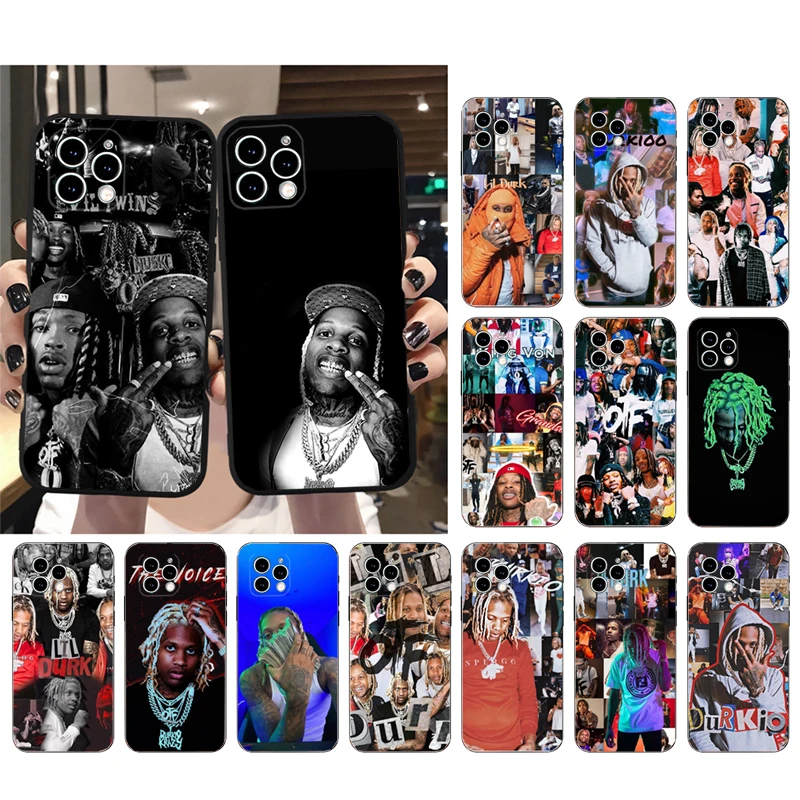 

Rapper lil Durk King Won Phone Case For iphone 14 Pro Max 13 12 11 Pro Max XS XR X 12mini 7 8 14 Plus SE Case Funda