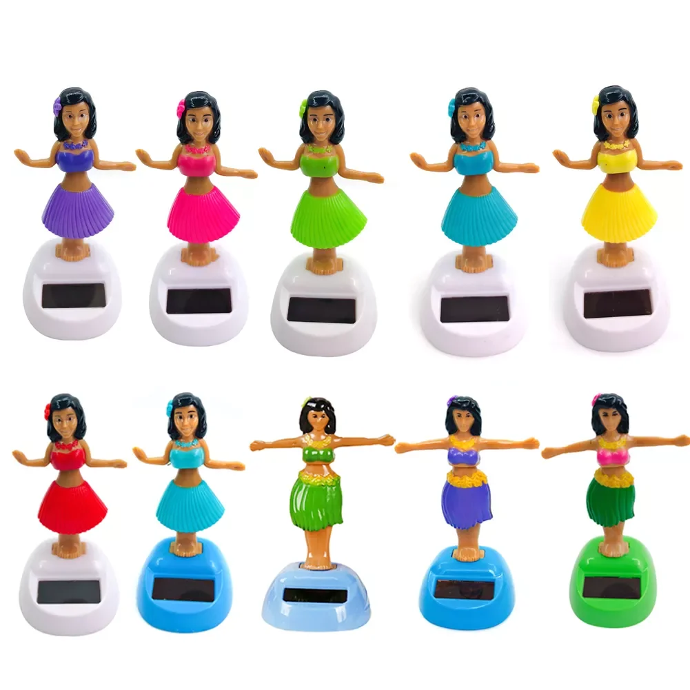 

Decoration Dancing Doll Car Accessories Solar Power Toy Shaking Head Hawaii Swinging Animated Girl Car Ornament Car-styling