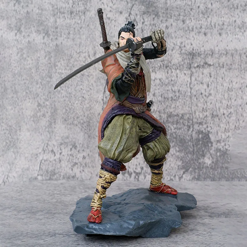 

Sekiro Shadows Die Twice Wolf Action Figure Figuras Anime Gk Statue 20cm Pvc Collection Model Gift For Children Decoration Toys