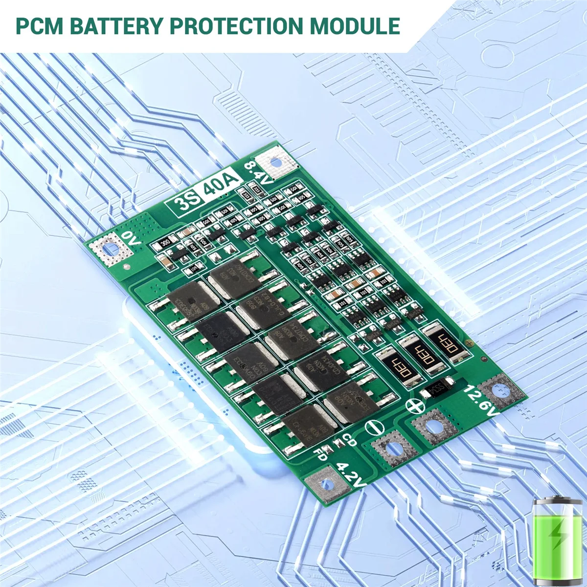 2 шт. защитная плата 3S 40A для отвертки 12 в Li-Ion 18650 Bms